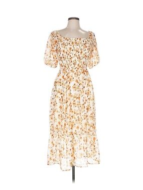 Jessica Simpson ivory floral dress -L
